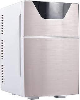 HOJHJKK Réfrigérateur Congélateur 2 Portes Réfrigérateur Voiture 20L Glacière électrique Portable Boîte Froide et Chaude Double Usage pour la Maison Voiture Réfrigérateur Compact Voyage AC220V/DC12V