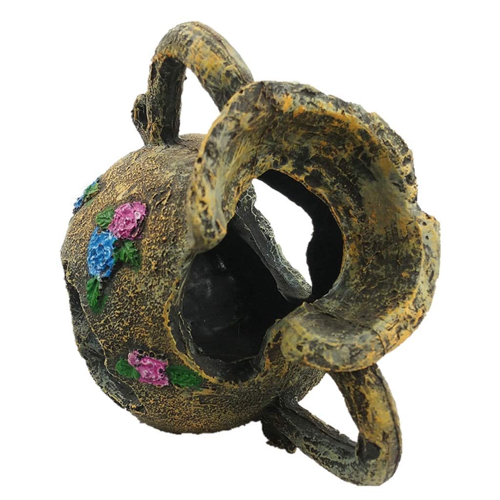Escondite para acuarios, paisajismo para acuarios, decoración de hábitat, escondites para Tortugas, lagartos y Peces, Cueva para Reptiles, Accesorios para Cajas
