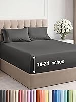Vista 45 de Extra Deep Pocket Split King Sheets - 5 Piece Breathable & Cooling Bed Sheets - Hotel Luxury Bed Sheet Set - Soft, Wrinkle Free & Comfy - Easily