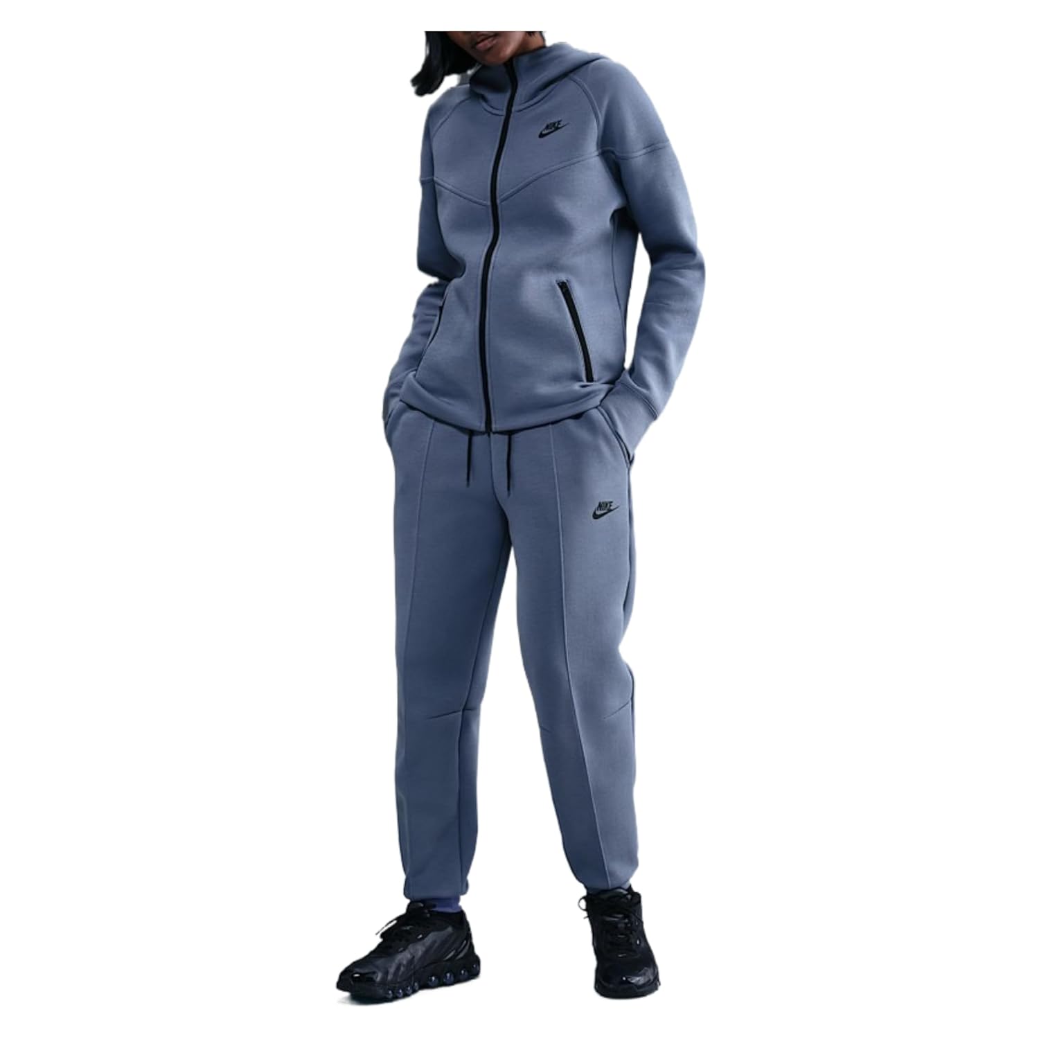 Nike Sportswear Tech Fleece Womens Mid-Rise Joggers World Indigo Black