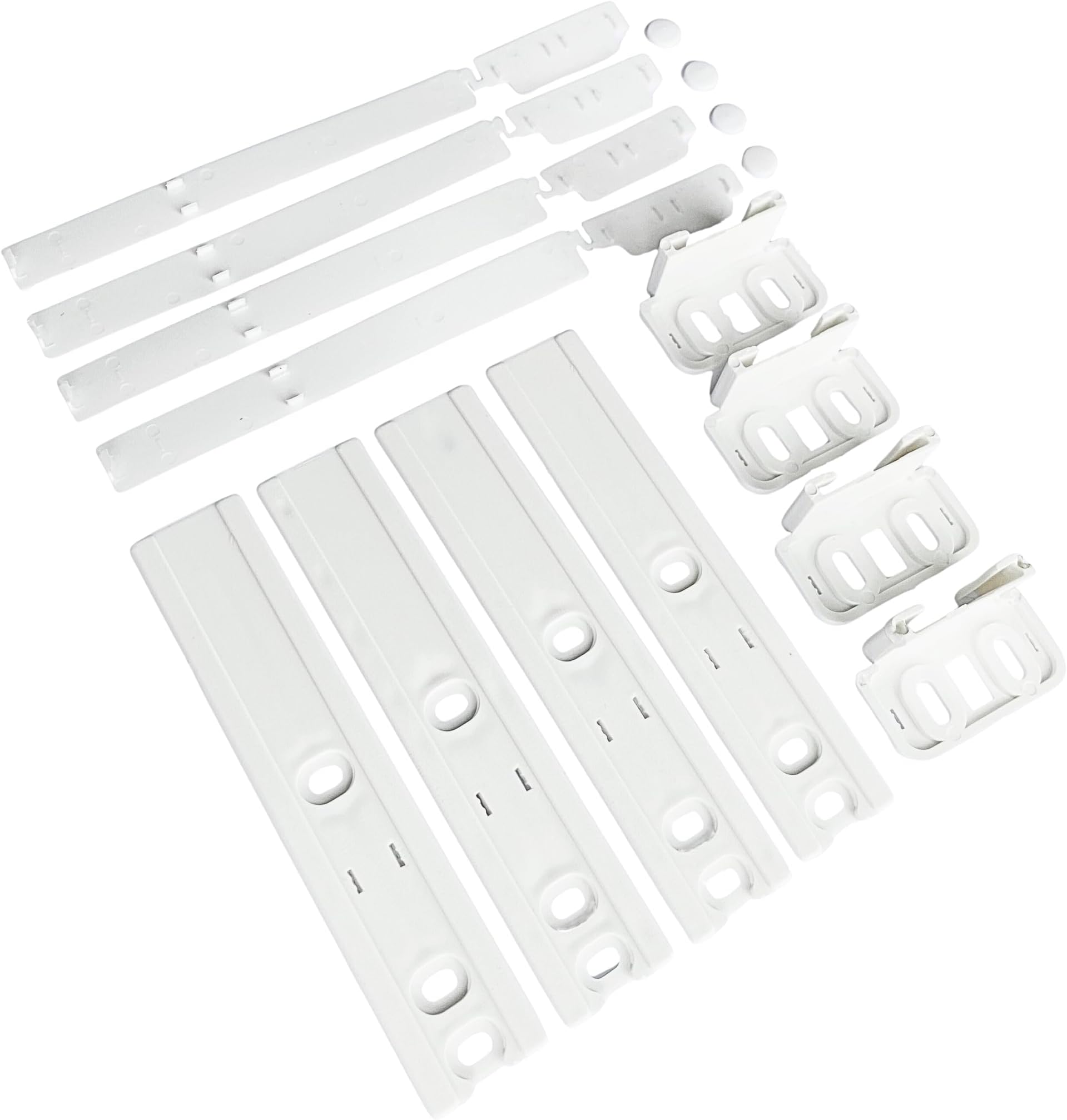 Integrated Fridge Door Sliders: Integrated Fridge Door Slider Kit with Brackets, Clips, Universal Fridge Mounting Kit for Built In Fridges, Attaching to Fridge Doors, Set by Tarrapu