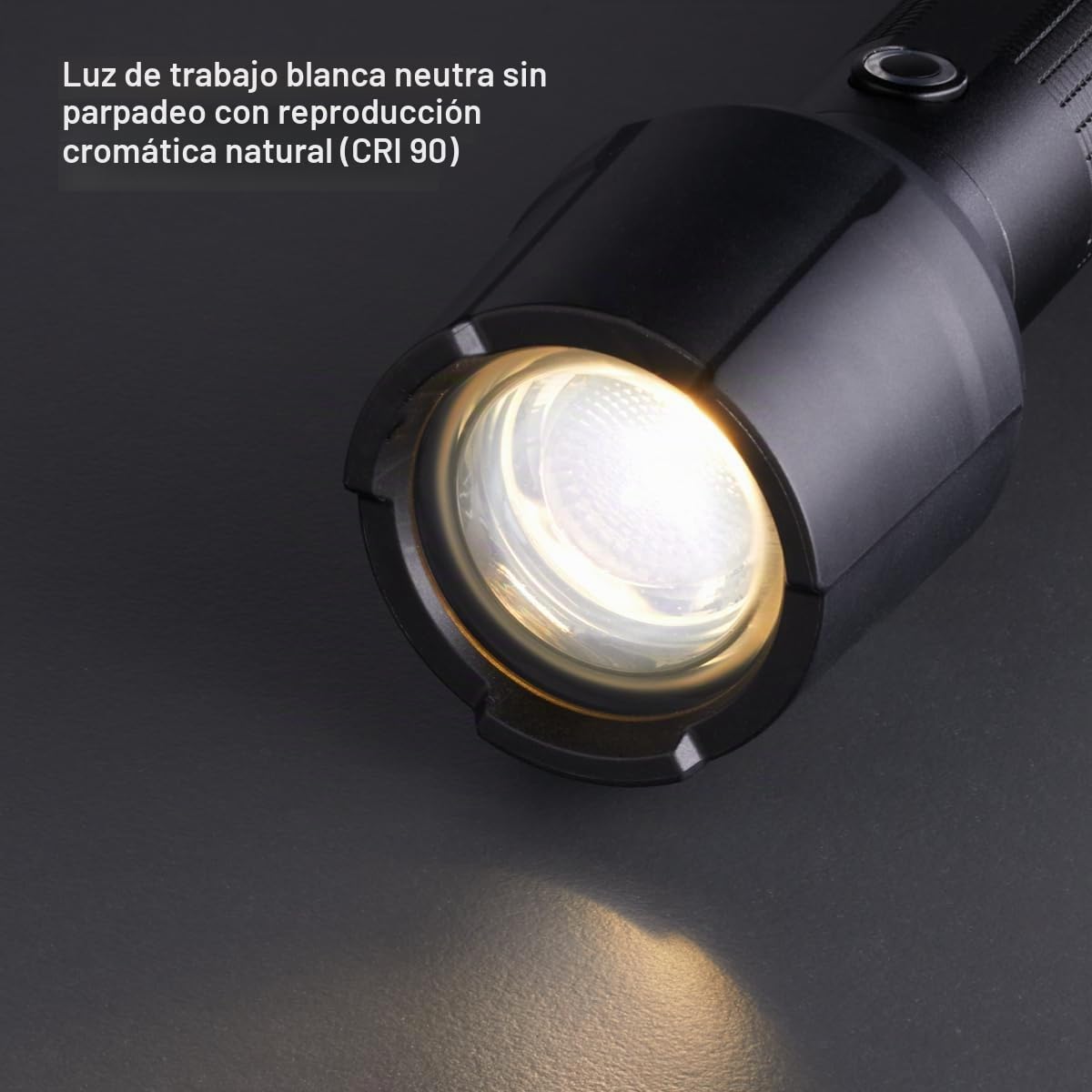 Ledlenser P6R Work Linterna Recargable, 850 lm, 230 m, Impermeable IP68 | Enfoque ajustable, 187g, hasta 45h de autonomía, protector de goma, CRI alto, ideal para obra y taller | 2020