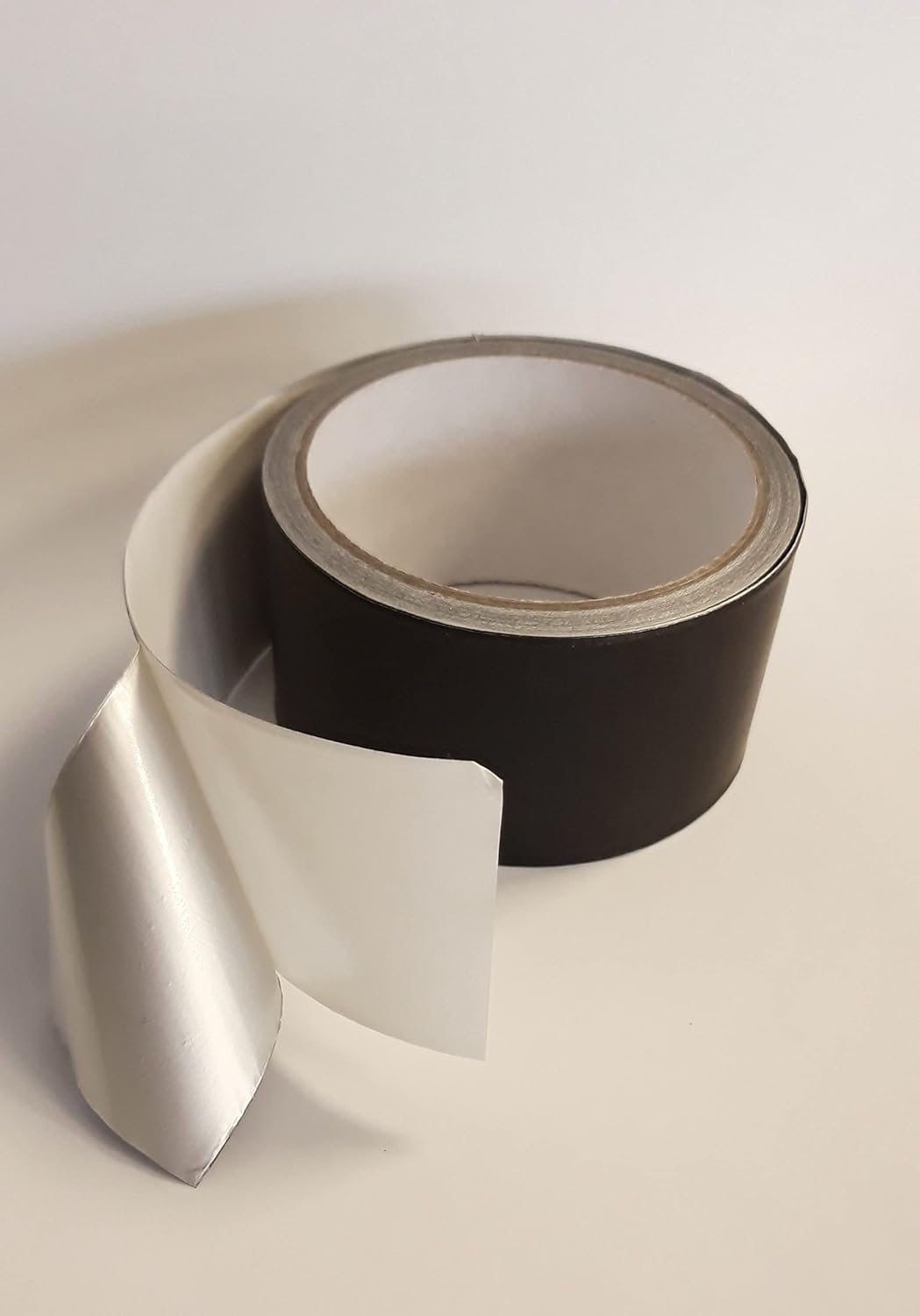 S&M Black Aluminum Tape 50 mm x 10 m (Thickness 30 Microns) SANEAPLAST - Multi-Purpose Aluminum Adhesive Tape - 10 Metre Roll