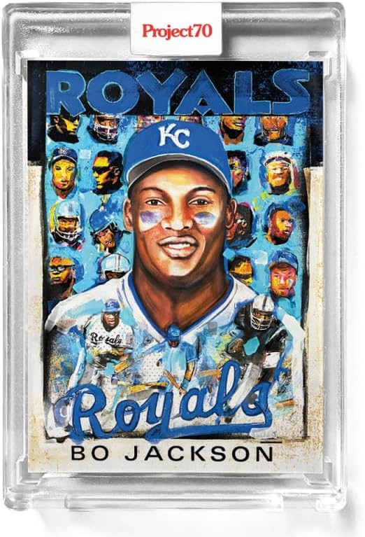 2021 Topps Project70 Baseball #351 Bo Jackson PR: 2047 Kansas City Royals 1986 Andrew Thiele