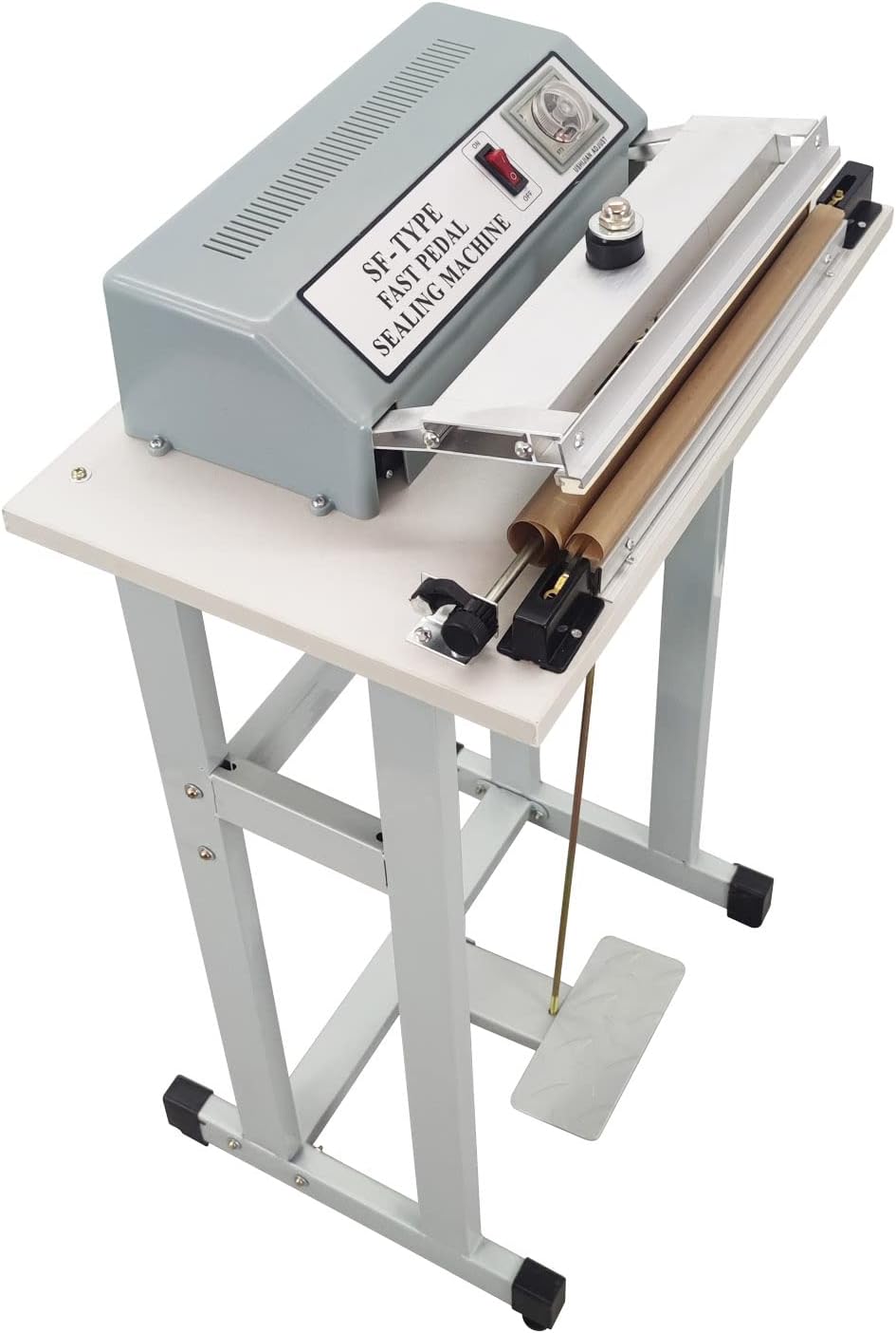INTBUYING 110V Footpedal Sealing Machine with 3mm/0.6mm