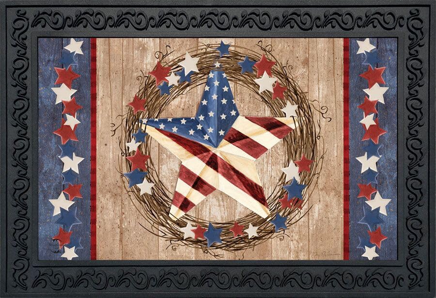 Briarwood Lane Americana Barnstar Patriotic Doormat