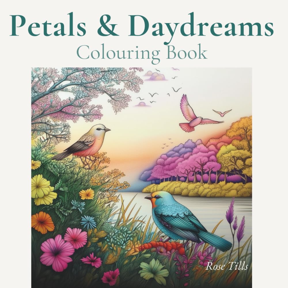 Petals and Daydreams Colouring Book: Whimsical Cottagecore Garden Scenes to Colour and Escape Into (Cottage Core Colouring Book Series)