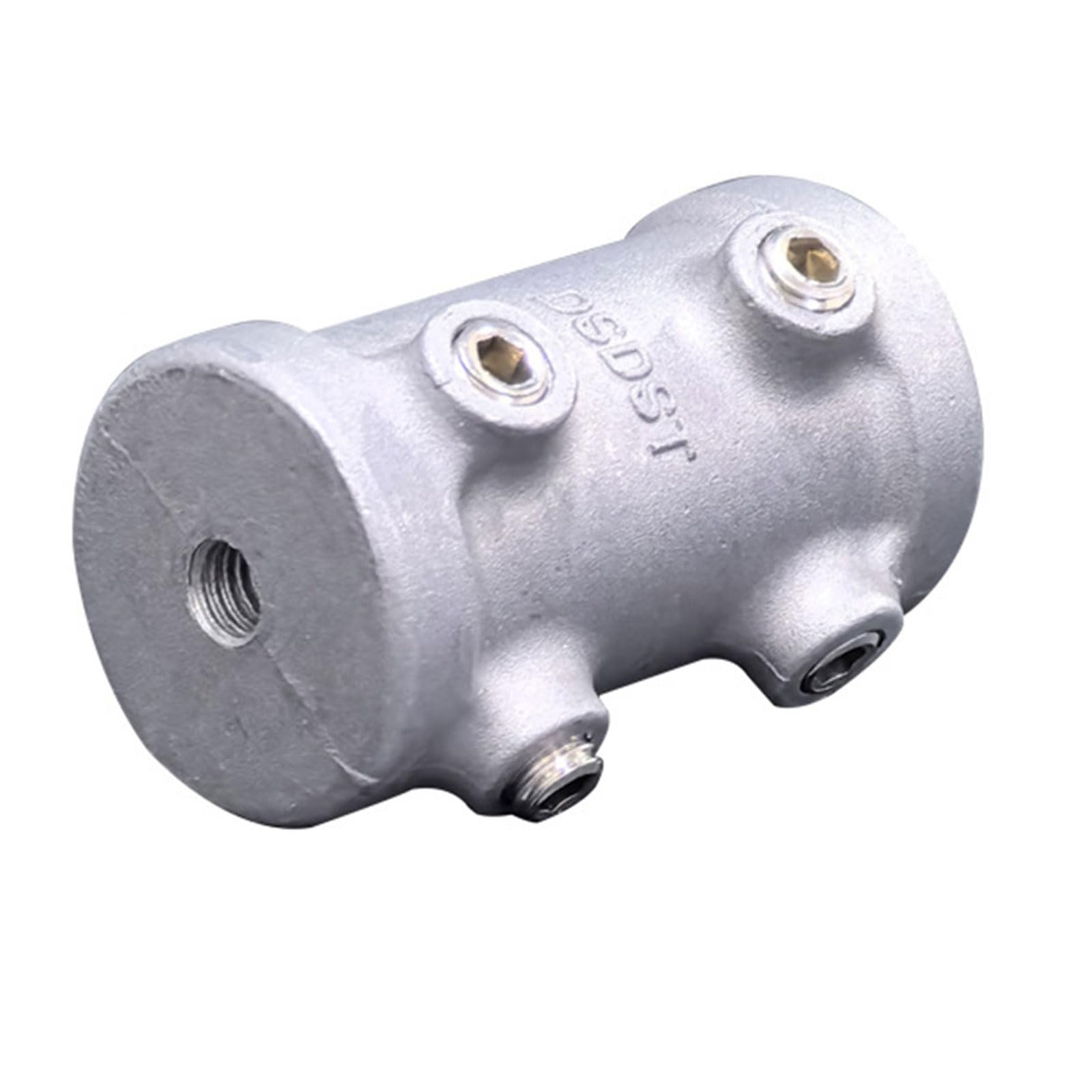 Tertioi M8 Straight Round Pipe Fixing Joint Storage Rack Connector For Fence Rail And Industrial Shelf Construction 3 Way Elbow Fitting Round Pipe Fixing Joint Storage Rack Connector