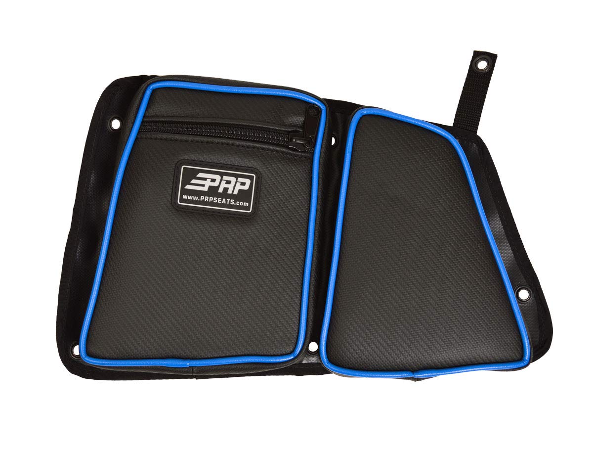 PRP Seats E40-V Voodoo Blue Driver Side Rear Door Bag with Knee Pad