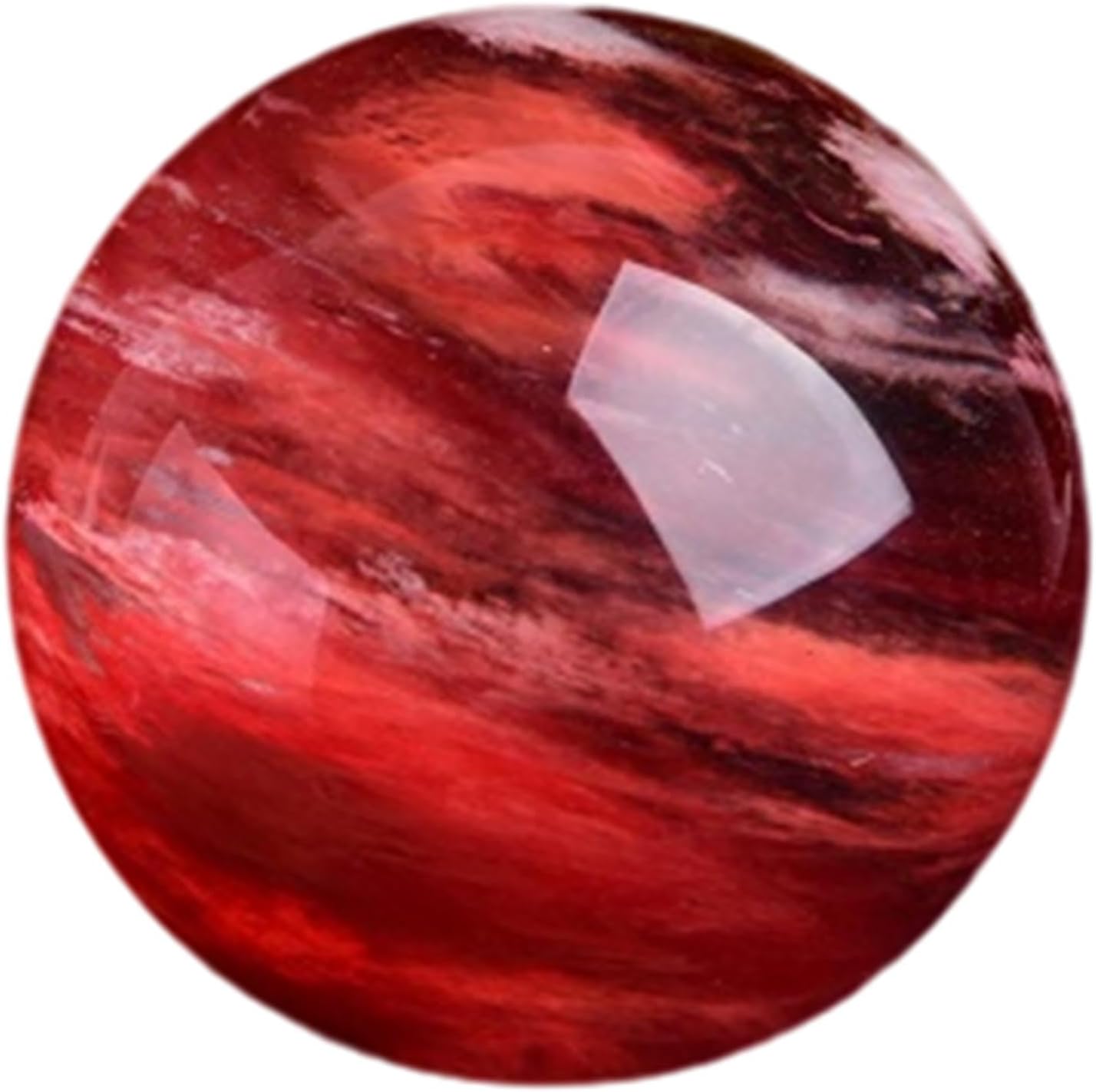 Crystal Ball, 1 Set Crystal Ball Decorative Ball with Gift Box and Crystal Stand for Photography Office Decoration, Red,20cm