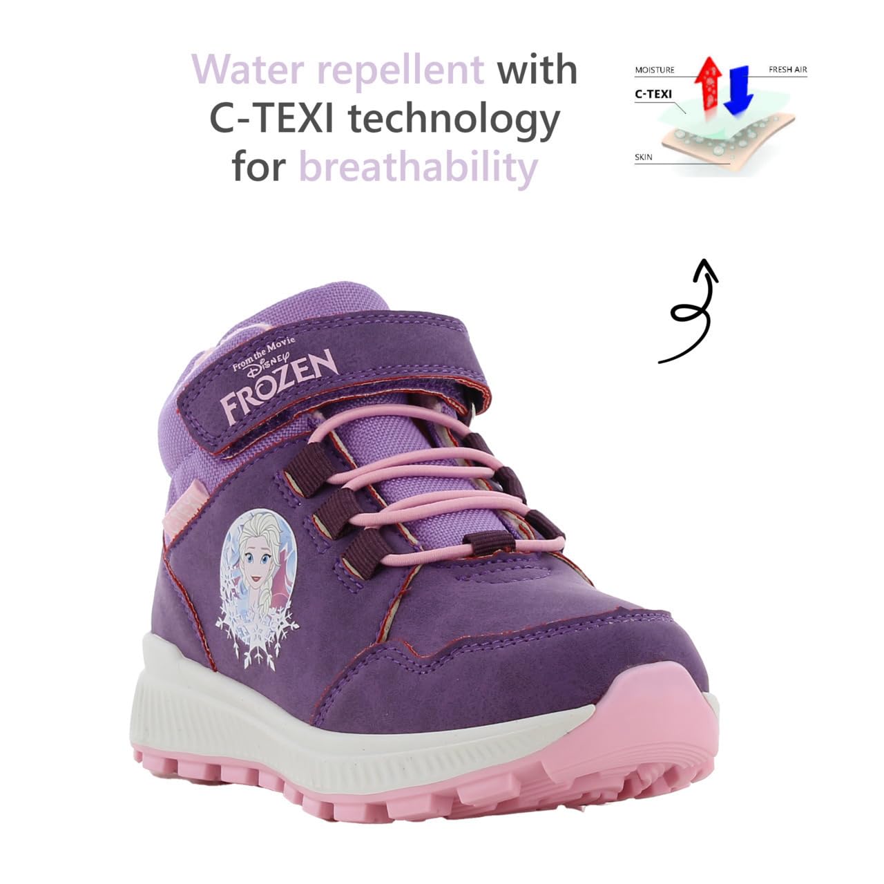 Leomil Frozen Stivali da Neve Bambini Inverno Caldi | Scarpe con Invernali Bambine, Stivaletti Invernali, Suola antiscivolo per i giorni freddi d’inverno, Disney Frozen