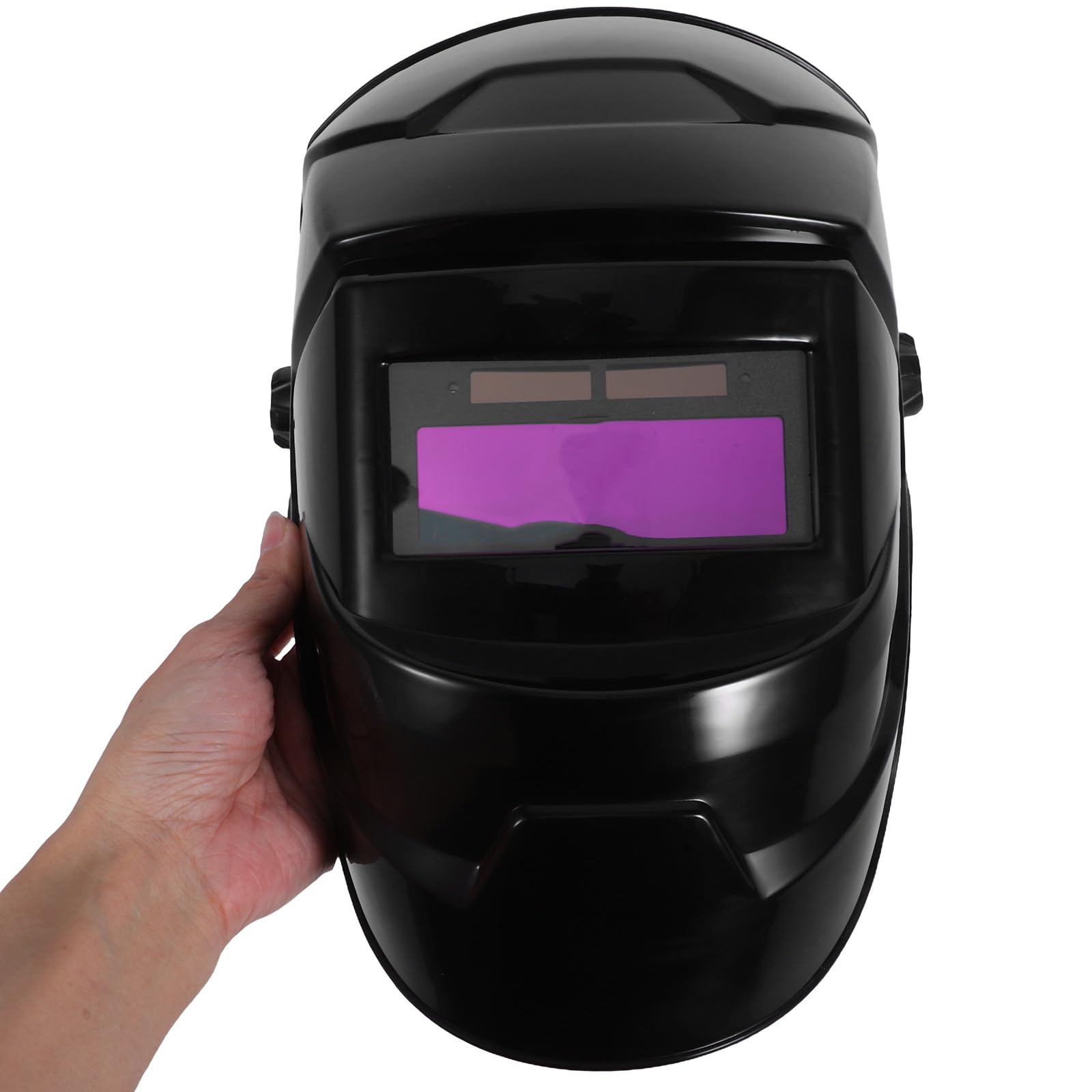 Maschera da Saldatura Resistente a Alte Temperature e Urti con Oscuramento Automatico Solare Materiale Pp PC Abs con Pellicole Protettive, per Vari Processi di Saldatura