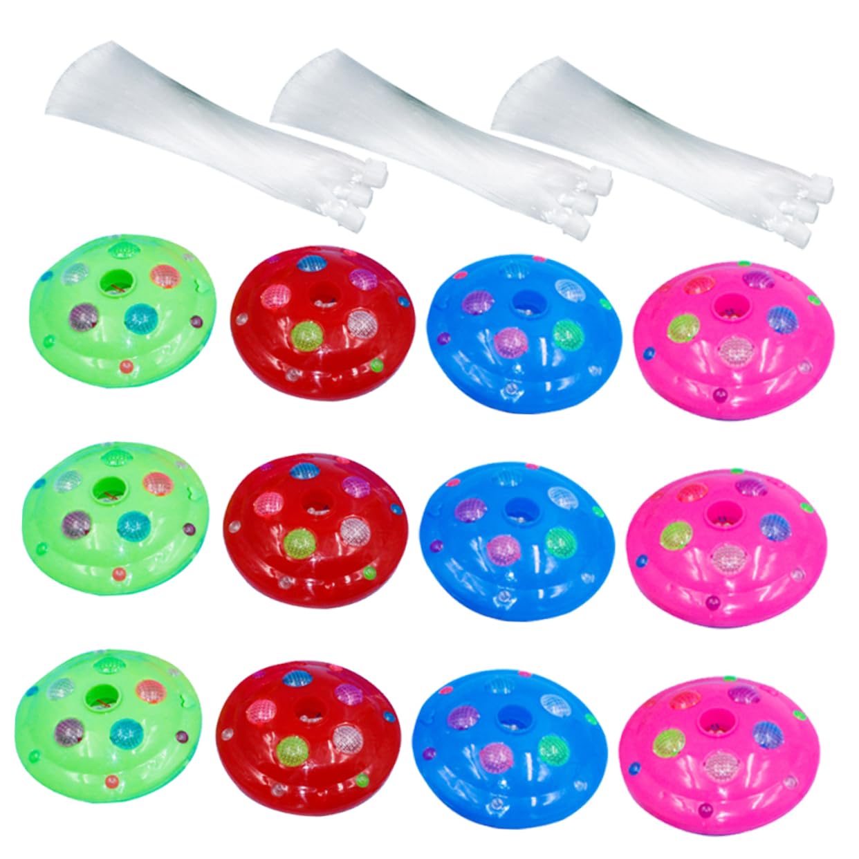 Hemobllo 12pcs Fiber Optic Lights Led Changing Fiber Optic Lamp Novelty Lights for Party and Home Decoration