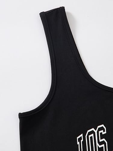 Miniatura 3 de Verdusa Conjunto de 2 piezas para mujer con camiseta corta sin mangas y pantalones deportivos