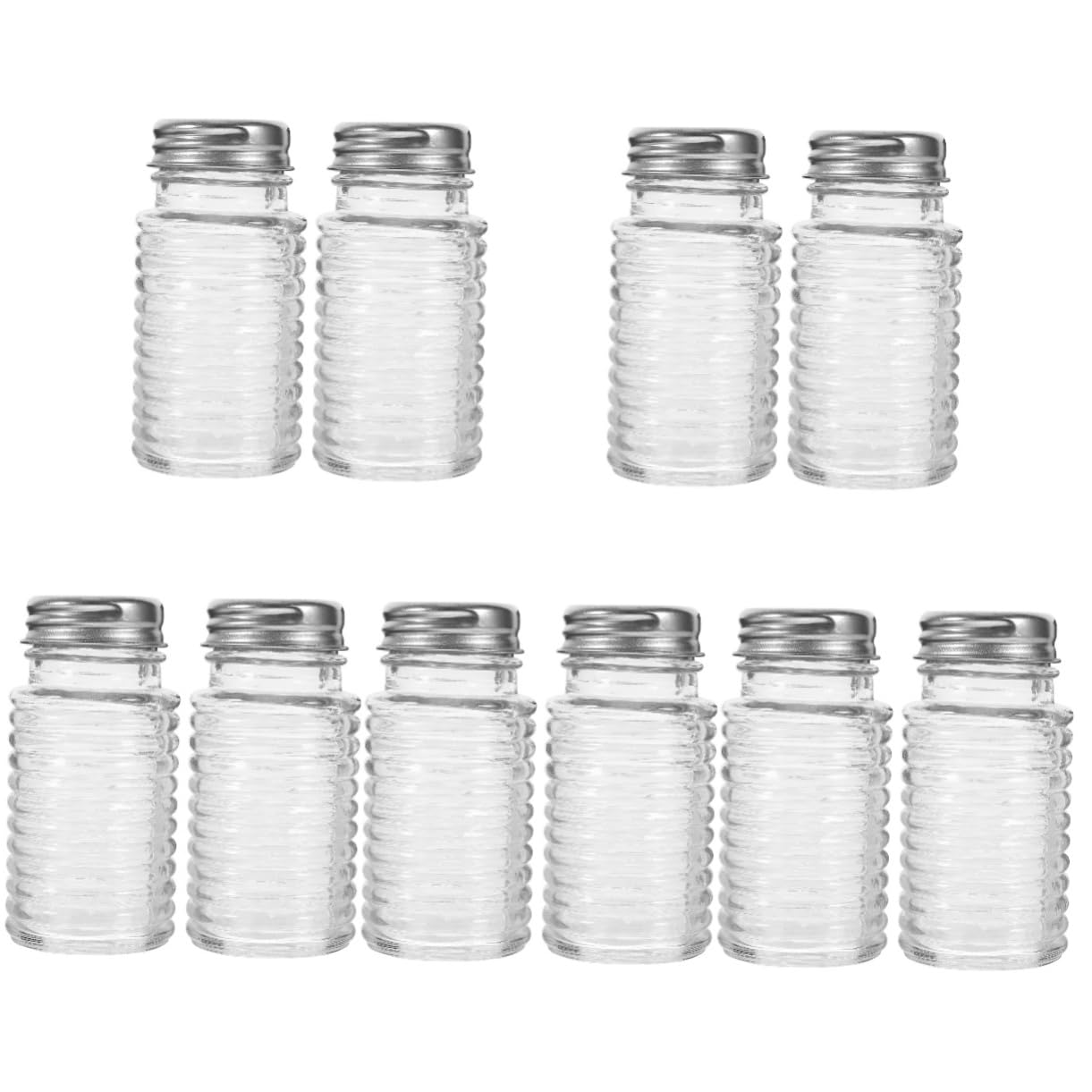10stücke Glas Salz Und Pfefferstreuer Kompakte Gewürzdispenser Für Küche Leicht Und Praktisch Für Zuhause Und Gastronomie