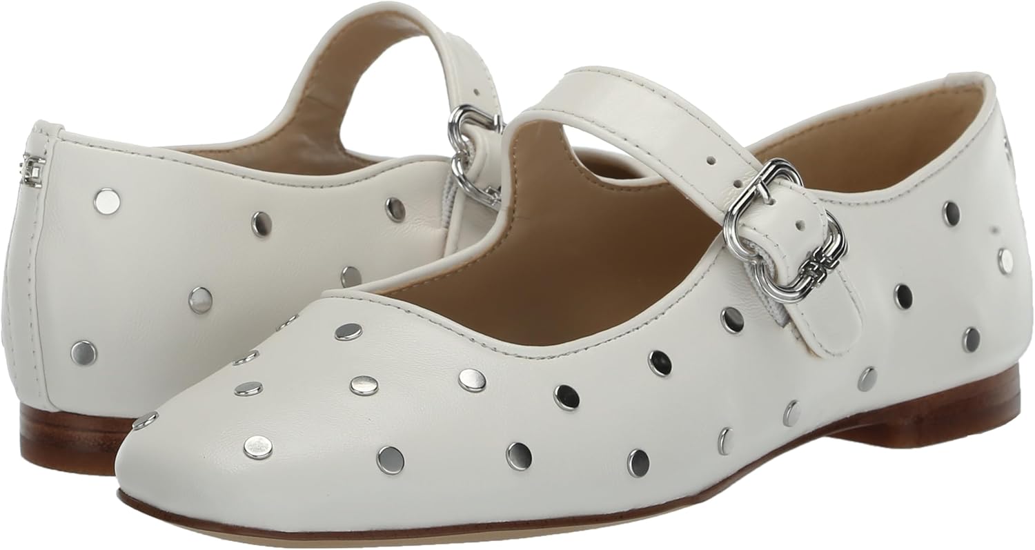 Sam Edelman Women's Michaelastud Bright White 10 Medium - Image 7