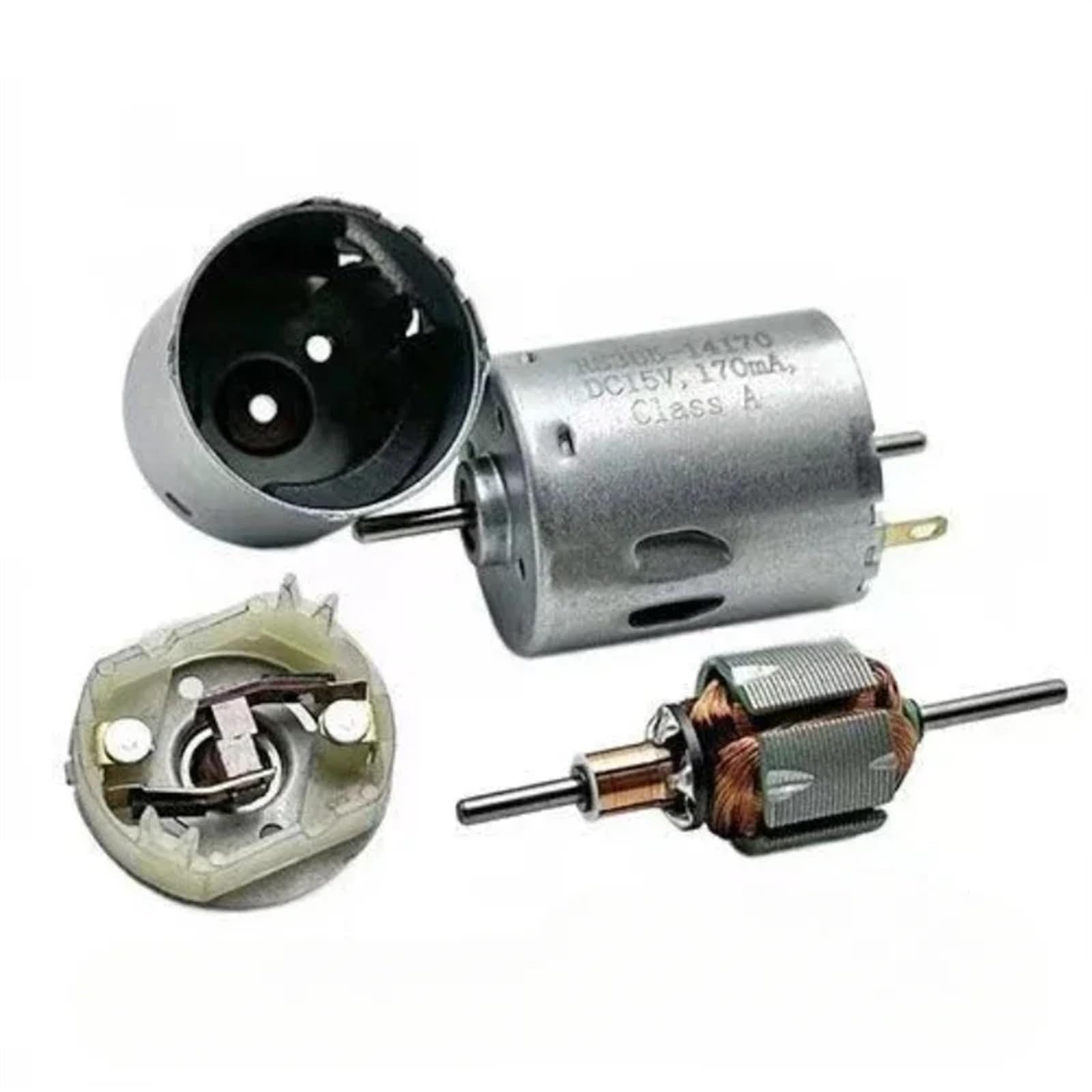 RS-365SH-14170 Mini silnik 6V-24V 10300RPM podwójny wałek 2,3 mm szczotka węglowa silnik elektryczny do robotów odkurzających zabawka