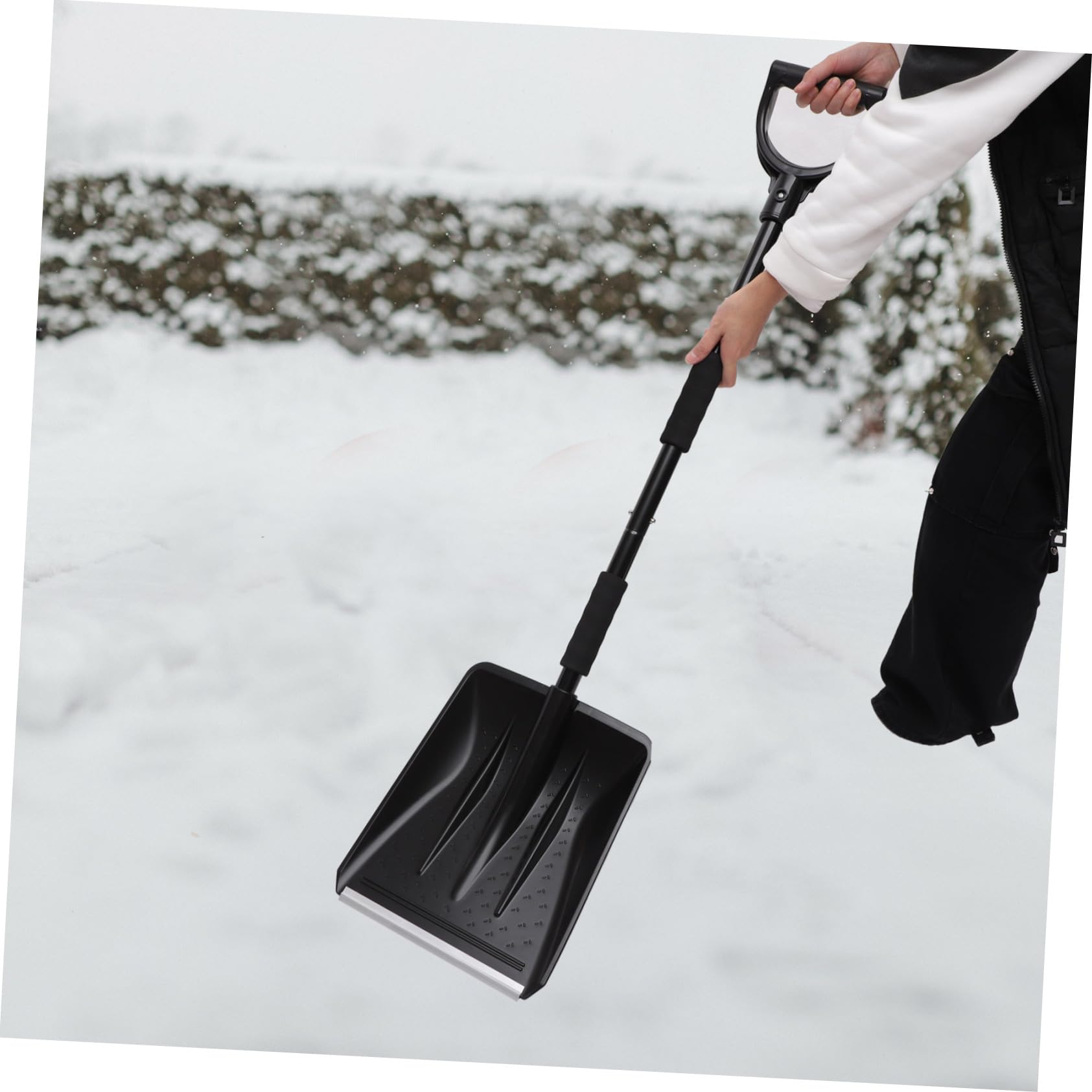 Milisten 1ensemble Shovel à Neige Multifonctionnelle pour Voiture Grattoir à Glace Amovible Outil De Nettoyage De Pare-Brise pour Éliminer La Neige Givre Conception Ergonomique Et