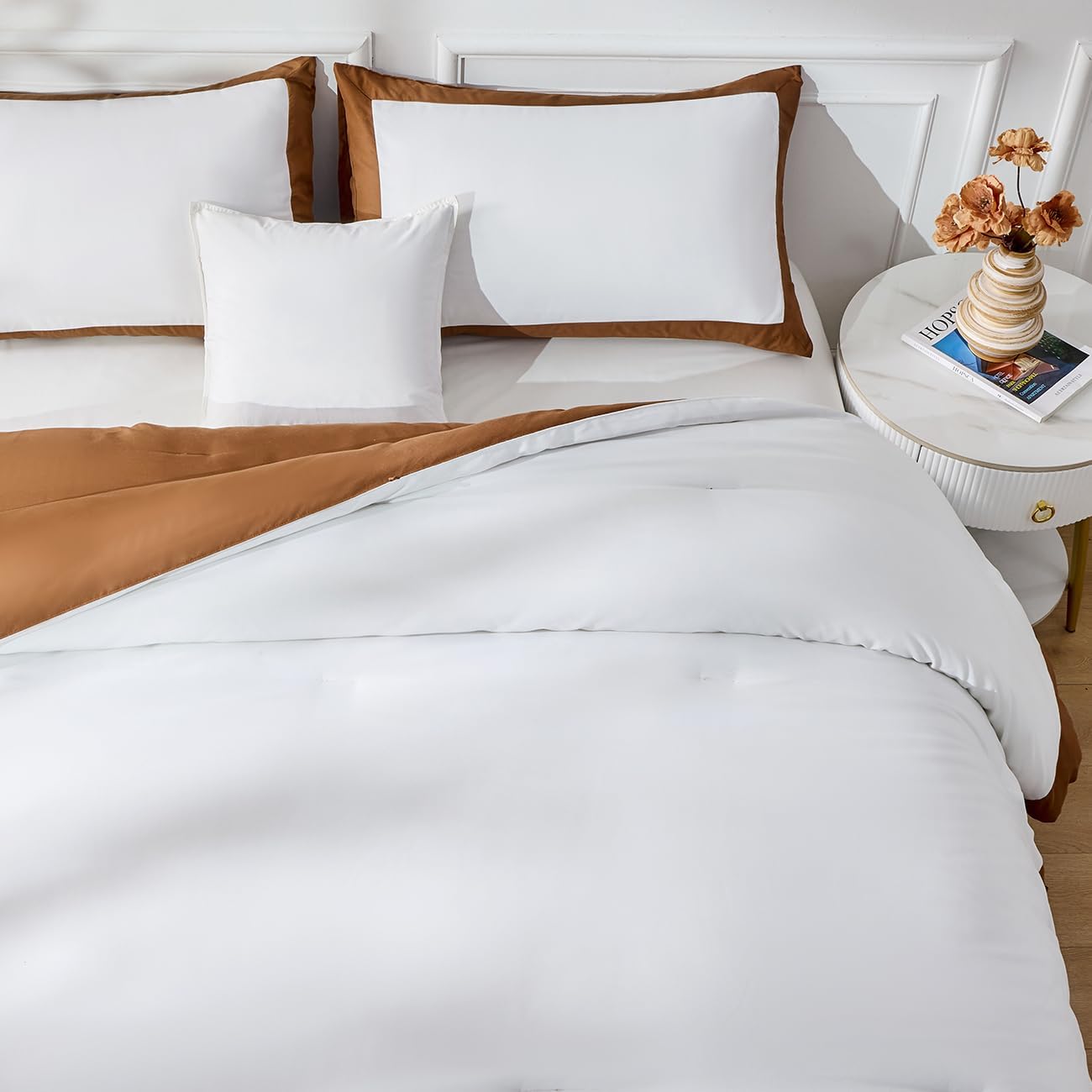 Queen Comforter Set, Comforters Queen Size Suitable for All Seasons, 3pcs Soft Bedding Comforter Sets, 1 Comforter (88"x88") and 2 Pillow Shams (20"x26")