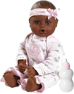 Adora Play Time Babies Collection, 13" African-American Baby Doll w/ Doll Clothes & Accessories, Made with Sweet Baby Powd...
