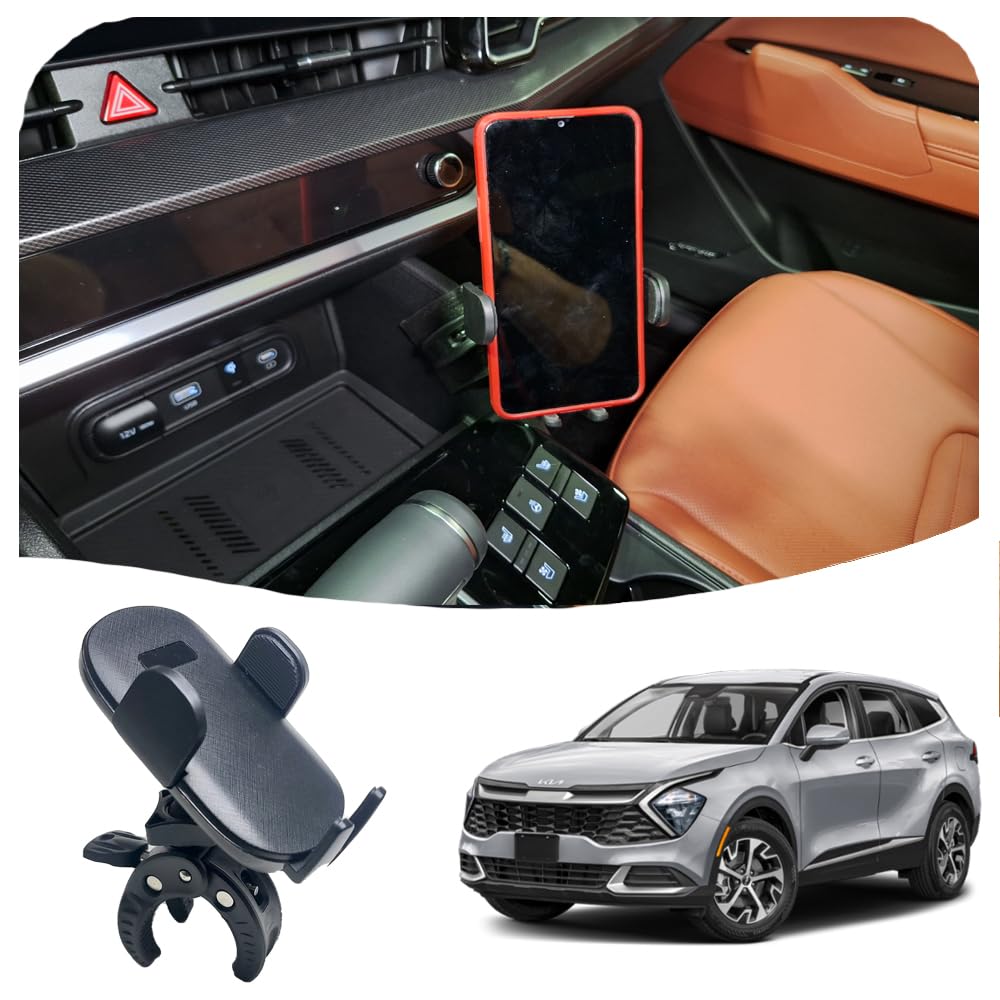 Phone Mount for Kia Sportage 2022-2025 Dashboard | Magnetic or Compatible with magsafe (1 Press Release Cradle Clamp)