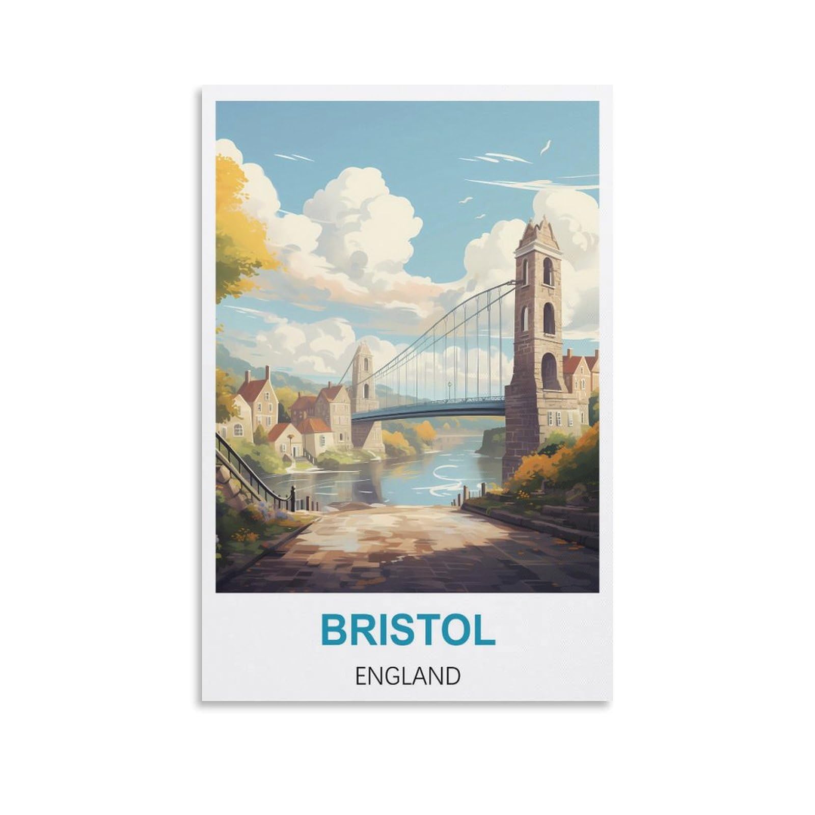 Retro Vintage Metal Tin Sign Bristol Englands Vintage Retro Man Cave Bar Pub Shed Novelty Gift Tin Wall Décor Metal Sign 30x40cm