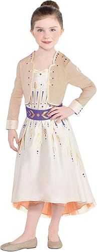 Party City Anna Act 1 Disfraz de Halloween para niñas, Frozen 2, incluye vestido, Multicolor
