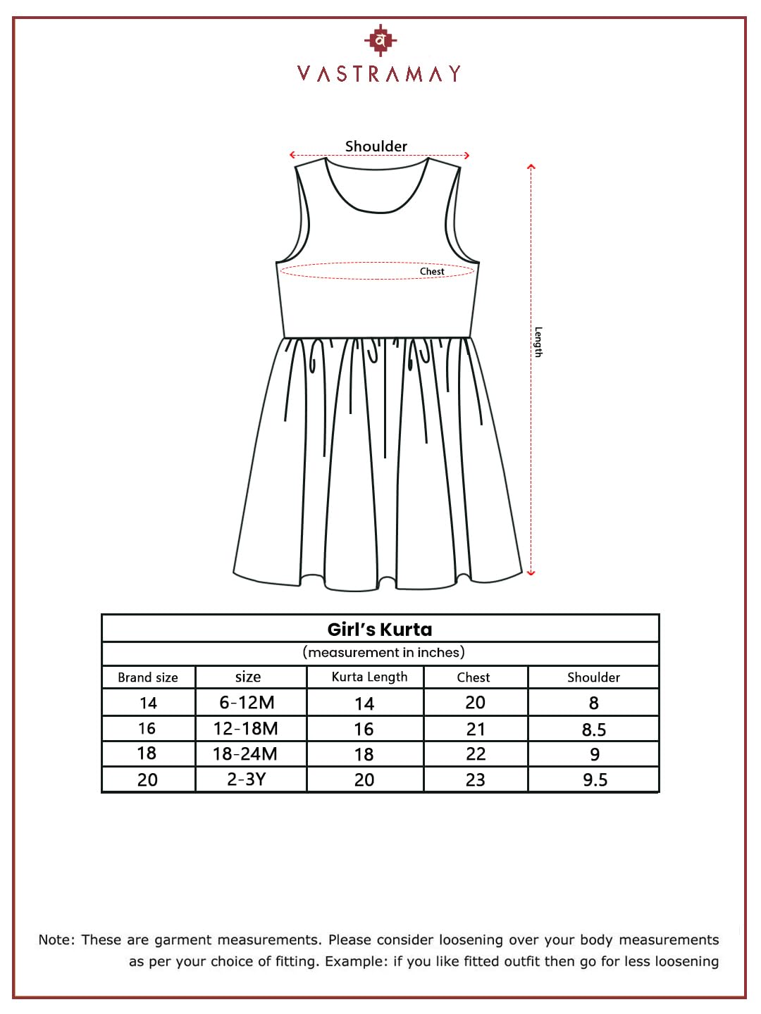 VASTRAMAY Vestido óxido para niña