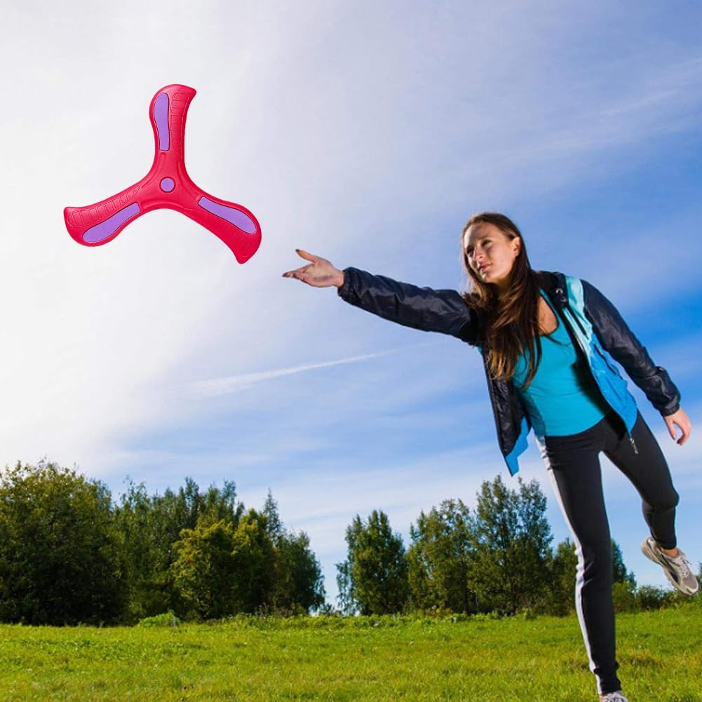 Kiuiom Boomerang,Boomerang per Bambini,Giocattoli da Lancio,Boomerang A Tre Ali,Gioco di Lancio per Bambini,per Stimolare L'interesse dei Bambini per Il Gioco