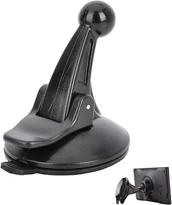 Car Sat Nav Holder for Garmin, 17mm Suction Cup Mount with Ball Connector, Replacement Windscreen Suction Cup Mount Fit for Garmin Drivesmart Nuvi Zumo NuLink Dezl Driveassist Black; 70mm*56mm