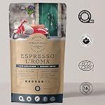 Virgin Hill Coffee - Organic Espresso L'Roma - Smooth Intensity & Medium Roast - Three Quarters of a Pound of High-Grade Coffee Beans - 12oz / 340 grams