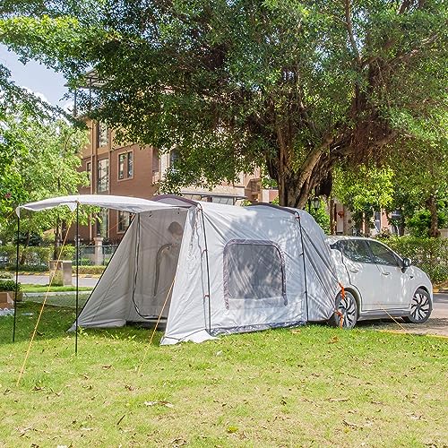 Carpa para camping negra de diseño espacioso miniatura 3