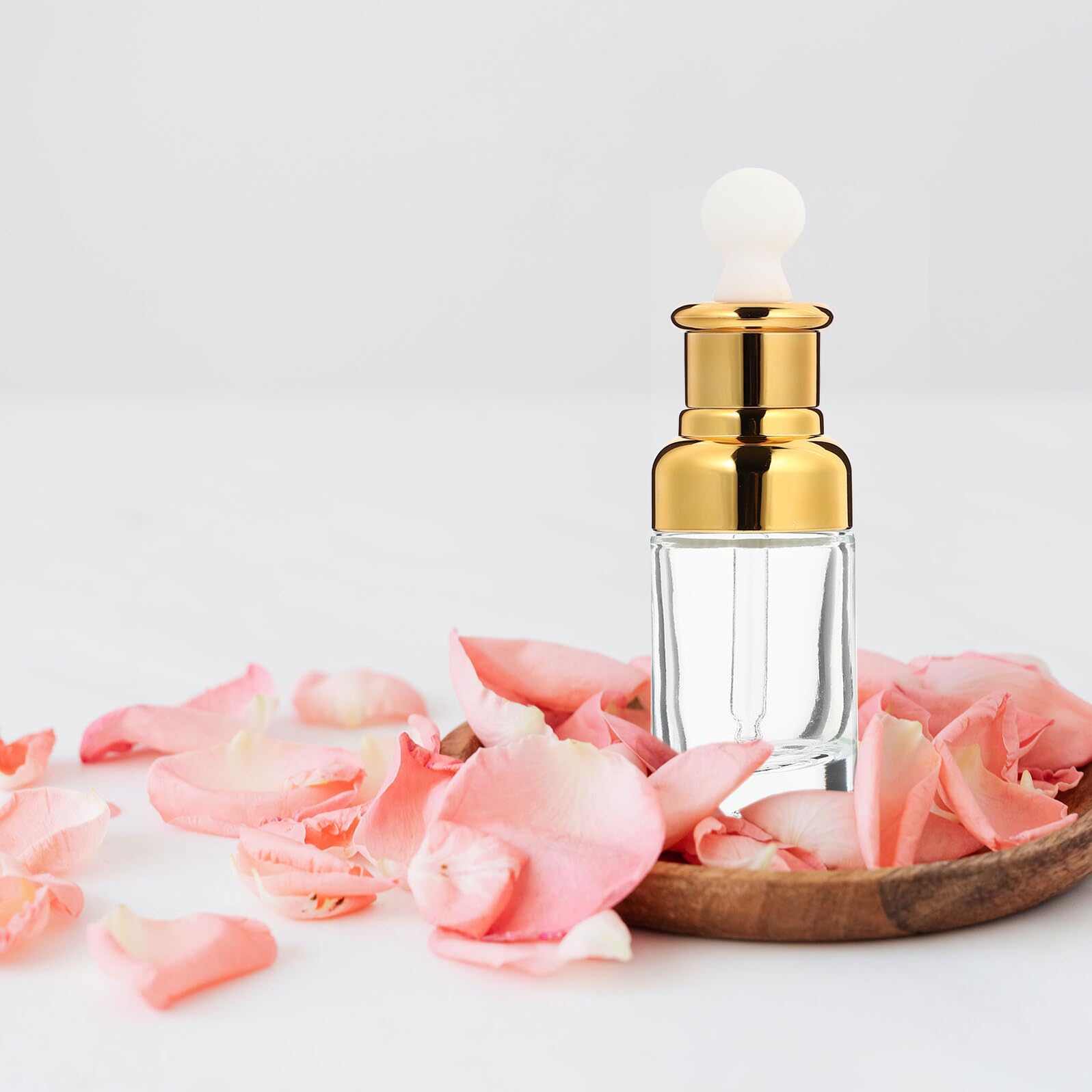 10 Stück Transparente Glasflaschen für Ätherische Öle Langlebige Nachfüllbehälter mit Dichtem Verschluss für Aromatherapie Parfüm Kosmetik und Reisen