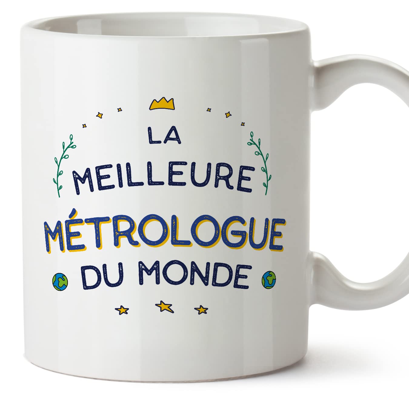 MUGFFINS Metrologist Woman Mug - in French - Meilleur du Monde - Funny Gift for Colleagues - Ceramic 11oz Mug — image 1