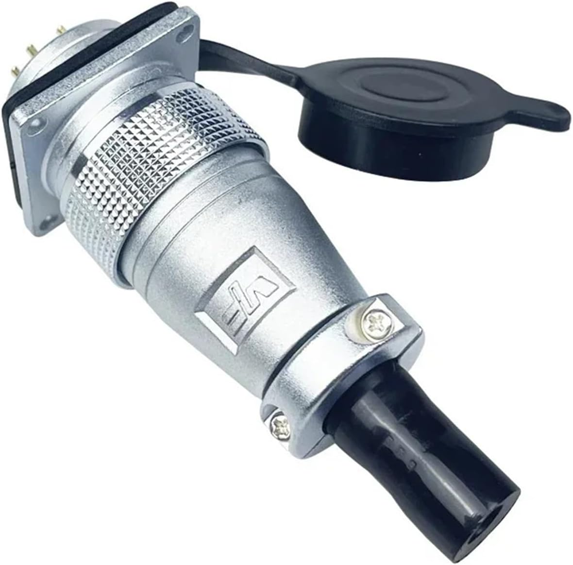 PLS24 plug and socket P24 6pin 10pin 12pins 19P male and female square flange connector(P24-12P male female)