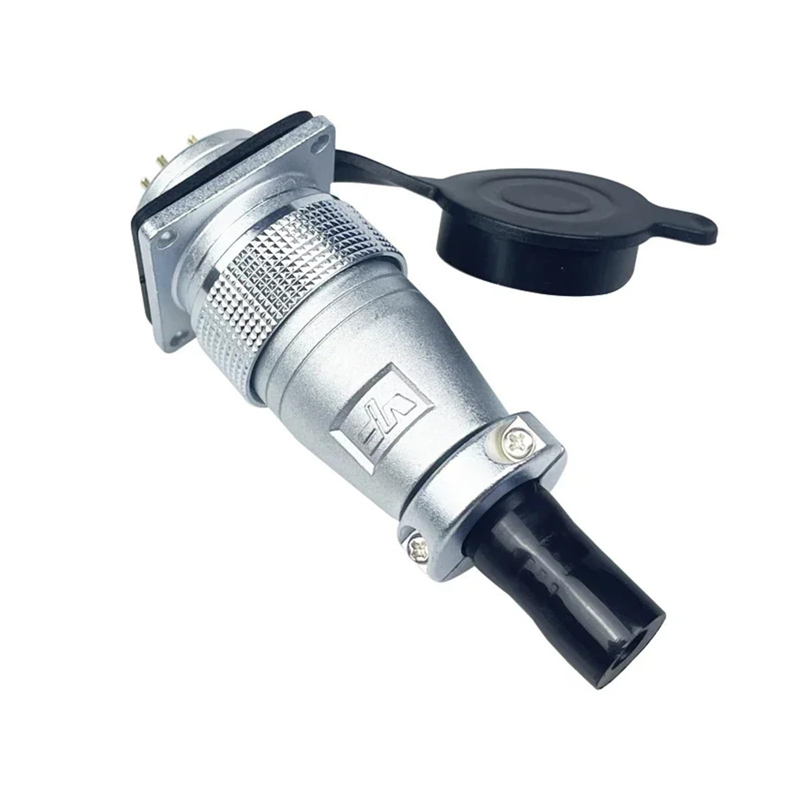 Conector P24 6 Pines PLS24 macho hembra con brida cuadrada para eliminar interferencias de señal