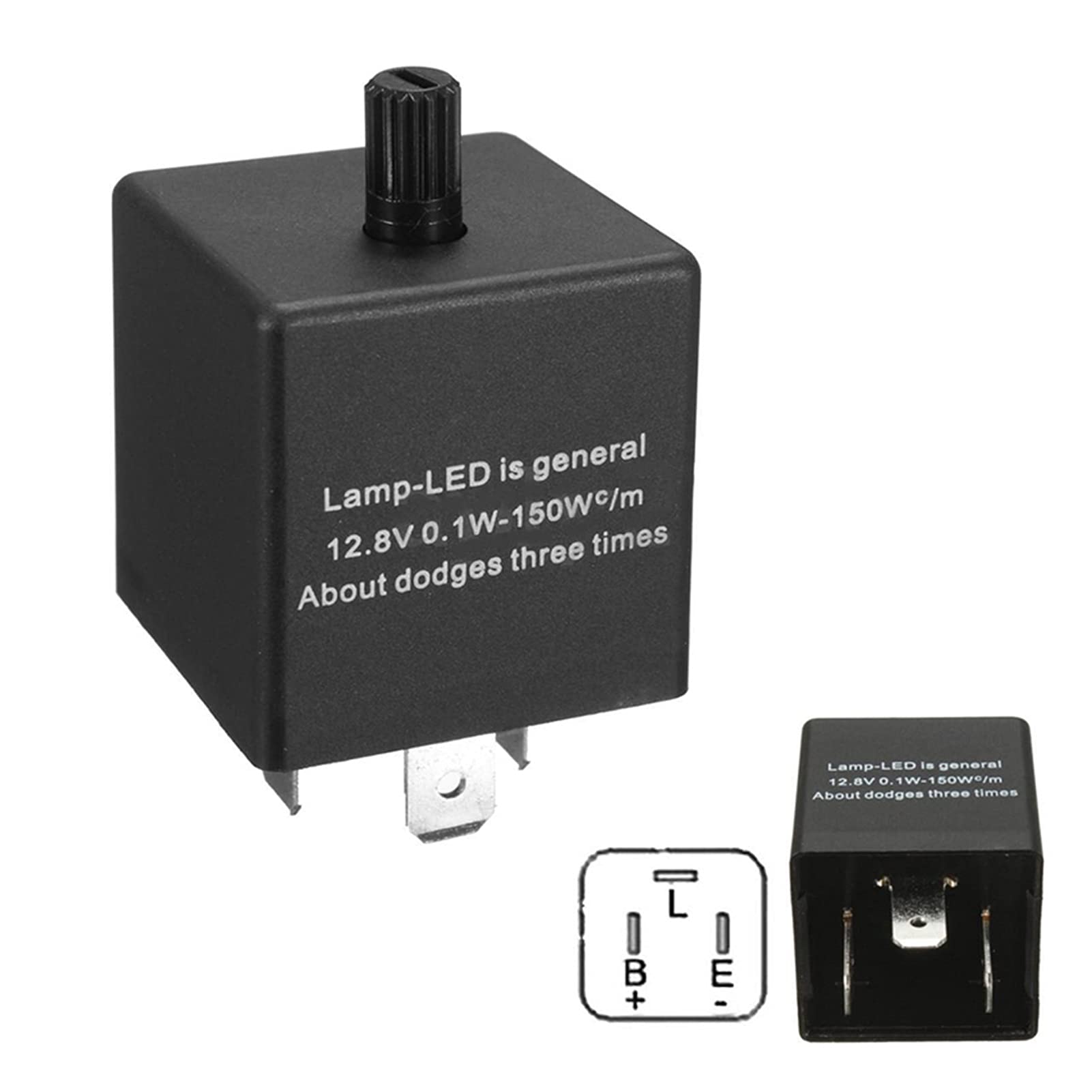 Regulowany elektroniczny przekaźnik kierunkowskazów LED 3-pinowy 12 V do kierunkowskazów
