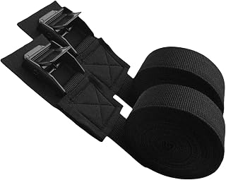 MagiDeal Kayak Canoe Hood Trunk Tie Down Loops Heavy Duty Tight Weave Nylon Webbing for Transport Marine Boat or Trunk Pressure - 4.5m Straps