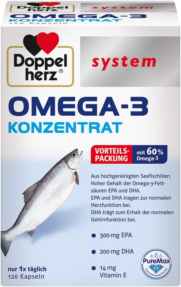 Doppelherz system OMEGA3 KONZENRAT Mit 300 mg EPA und 200 mg DHA pro