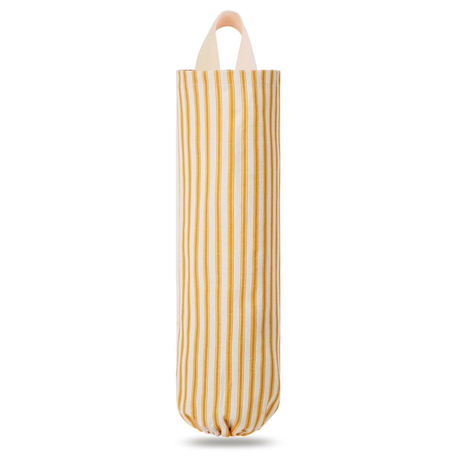 TOGETRUE Plastic Bag Holder, Wall Mount Grocery Bag Holder, Reusable Trash Bags Organizer for Home Kitchen Pantry Decor (Yellow)
