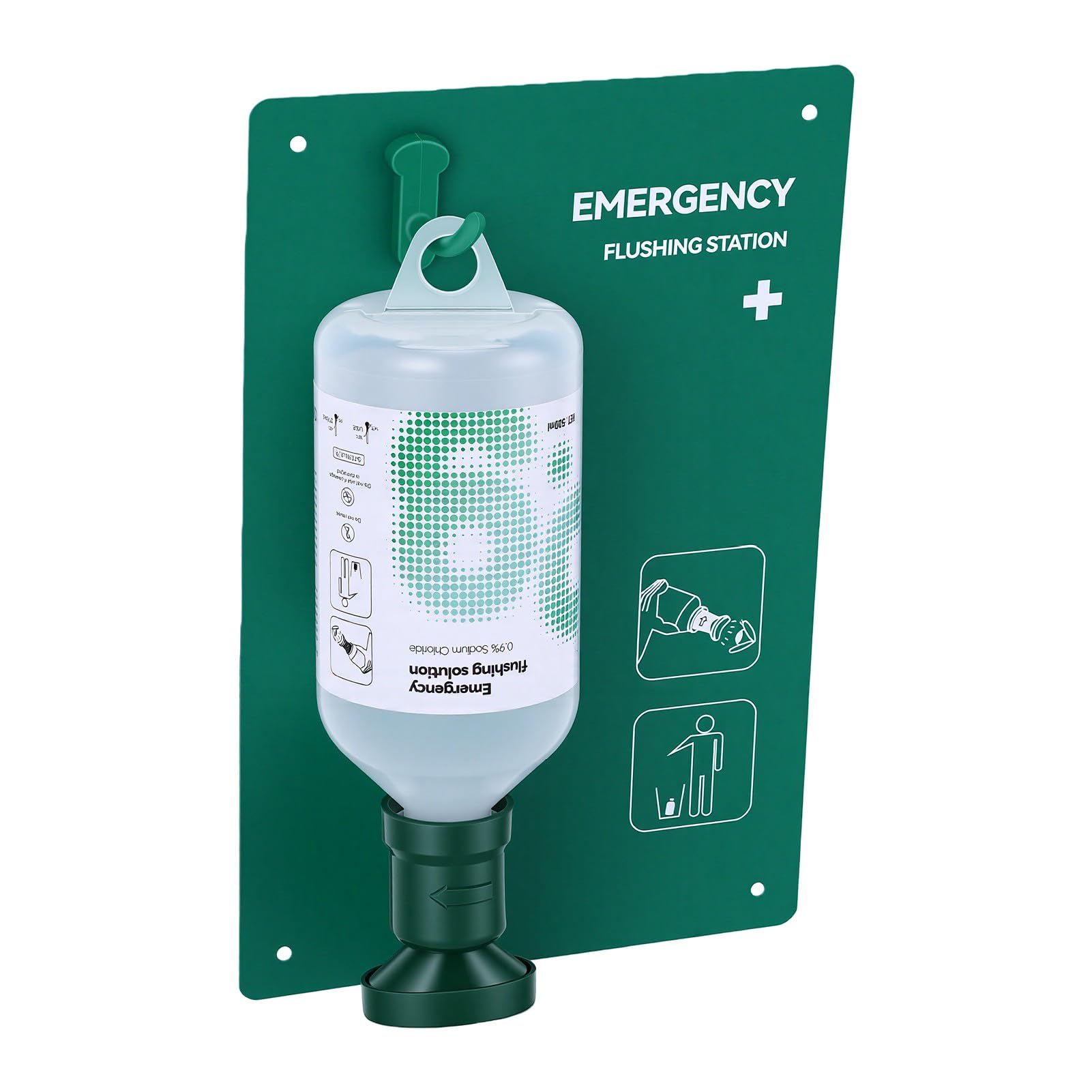 Hyuduo Station de Lavage Oculaire D'urgence avec Solution de NaCl de 32 Oz