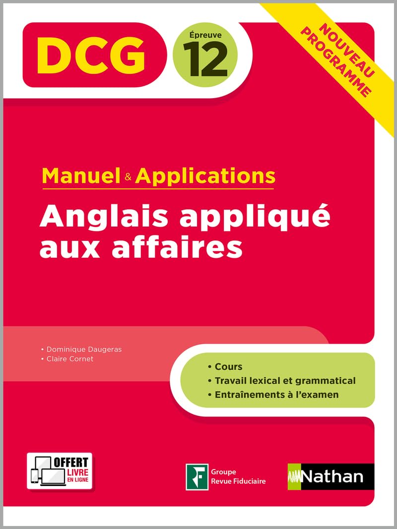 Anglais appliqué aux affaires - DCG 12 - Manuel et applications