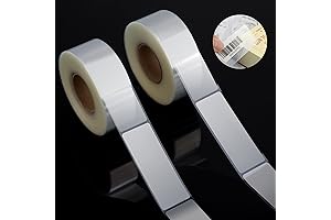 1200 PCS Clear Label Protector Self-adhesive Waterproof Label Stickers Rectangle Label Protector...