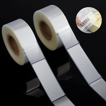 1200 PCS Clear Label Protector ذاتي اللصق مقاوم للماء Rectangle Label Protector Shields ملصقات ختم المغلف الشفاف 3.1 x 1.2 بوصة