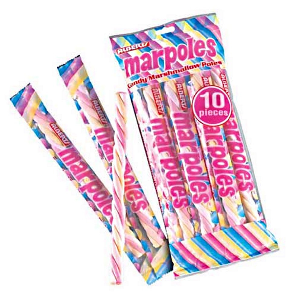 Alberts Marpoles Marshmallow Candy Twists (10 Pack