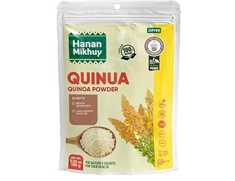 HANAN MIKHUY Quinua 100g - 100% Natural Quinoa Powder for Energy & Digestion, Vegan, Non-GMO, Gluten-Free, Keto from Peru 3.53oz