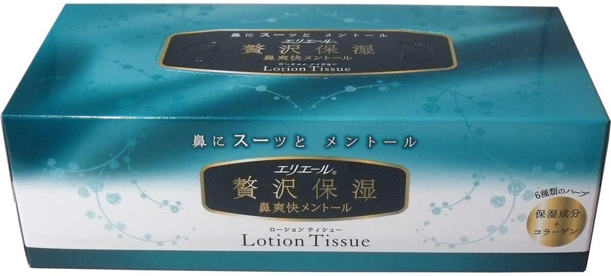 Daio Paper Elleair luxury moisturizing nose refreshing menthol lotion tissue 160 set (320 sheets) enter [daily consumables]