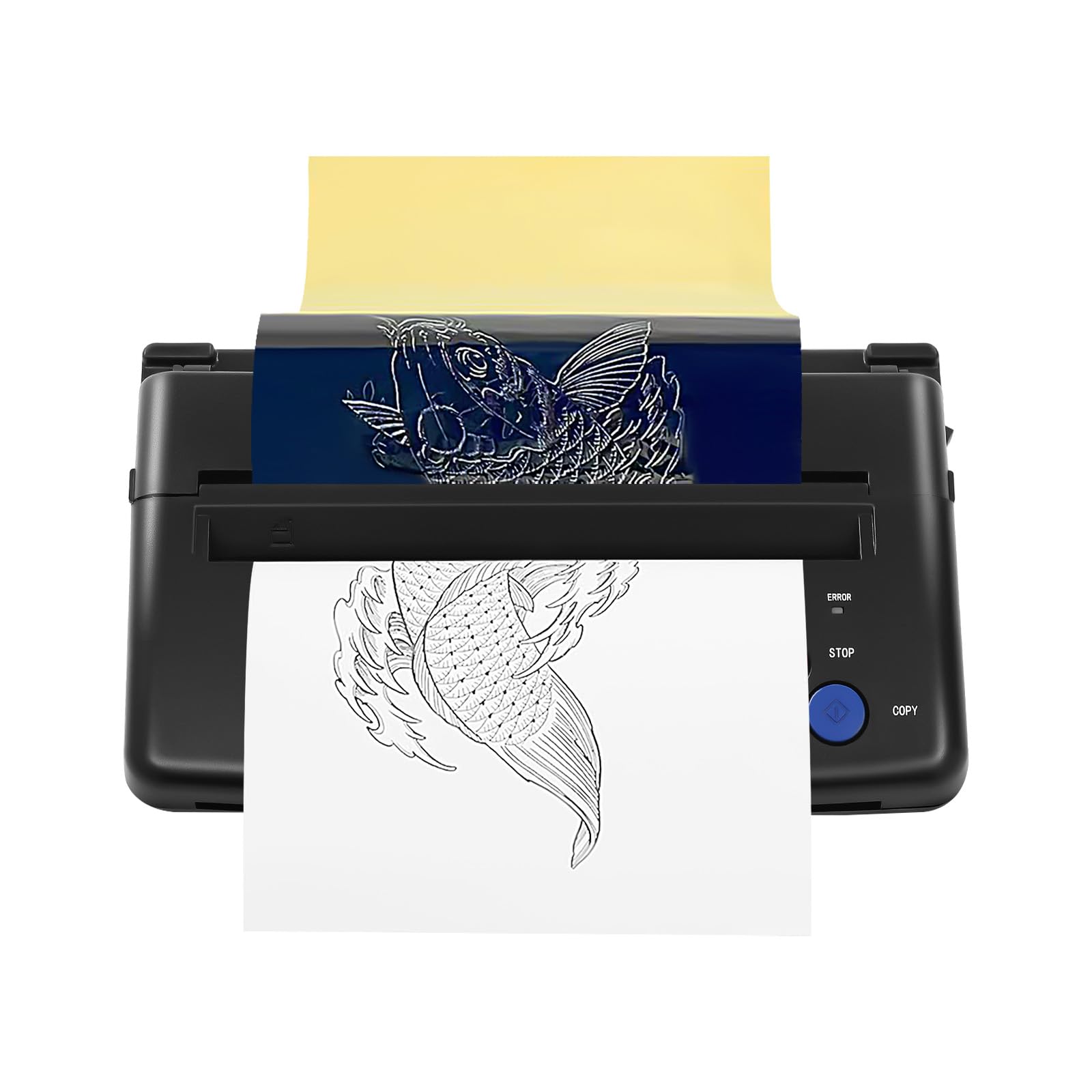 Stampante per tatuaggi, stampante, stampante, termocopiatrice professionale, formato A4, 5 W, 220 V, per artisti, studio, uso domestico ed eventi, colore nero