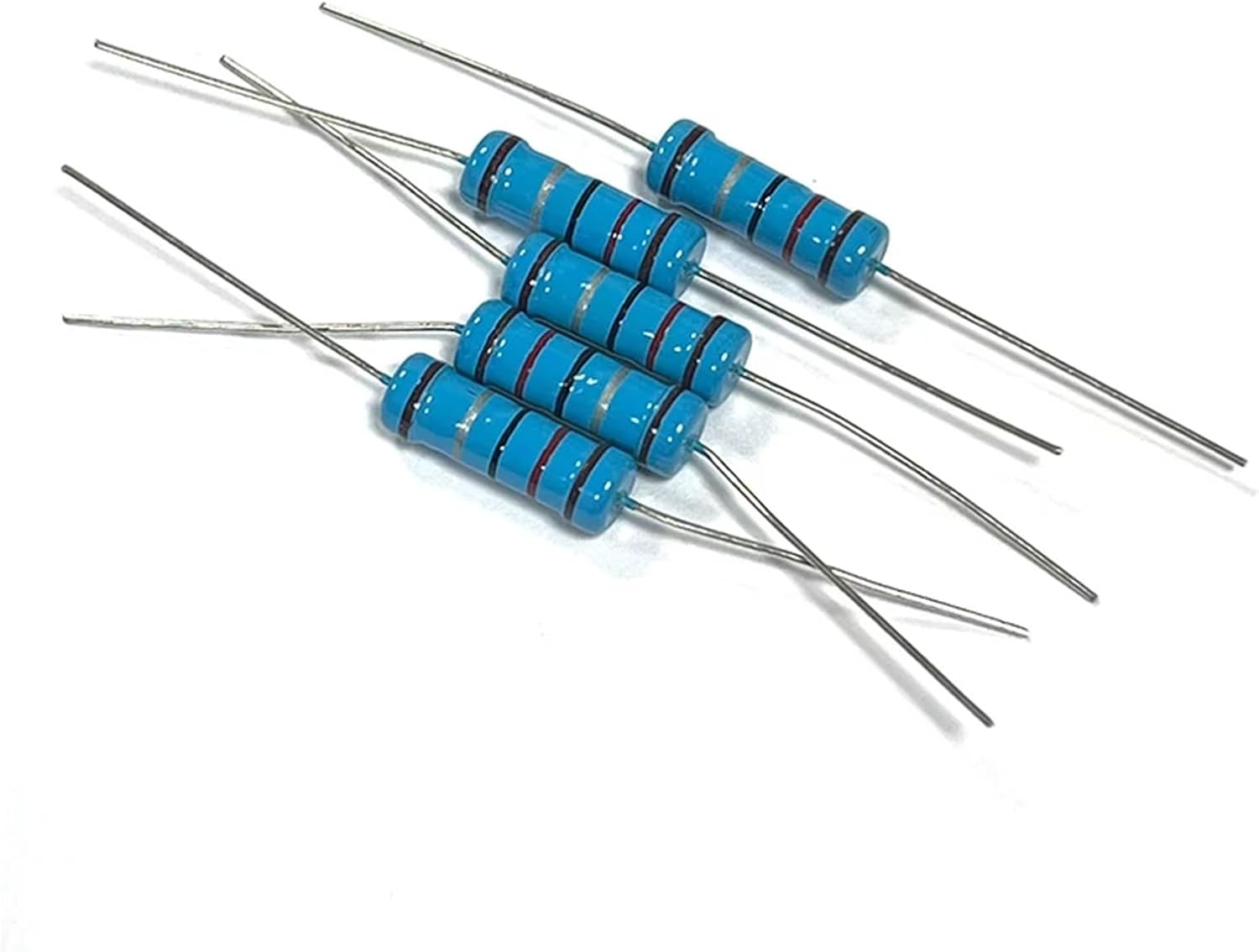 10Pcs 3W Metal Film Resistor Four-Color Ring 0.1R 0.12R 0.15R 0.18R 0.22R 0.25R 0.27R 0.33R 0.1 0.12 0.15 0.18 Ohm Resistance(MF 3W 1R 10pcs)