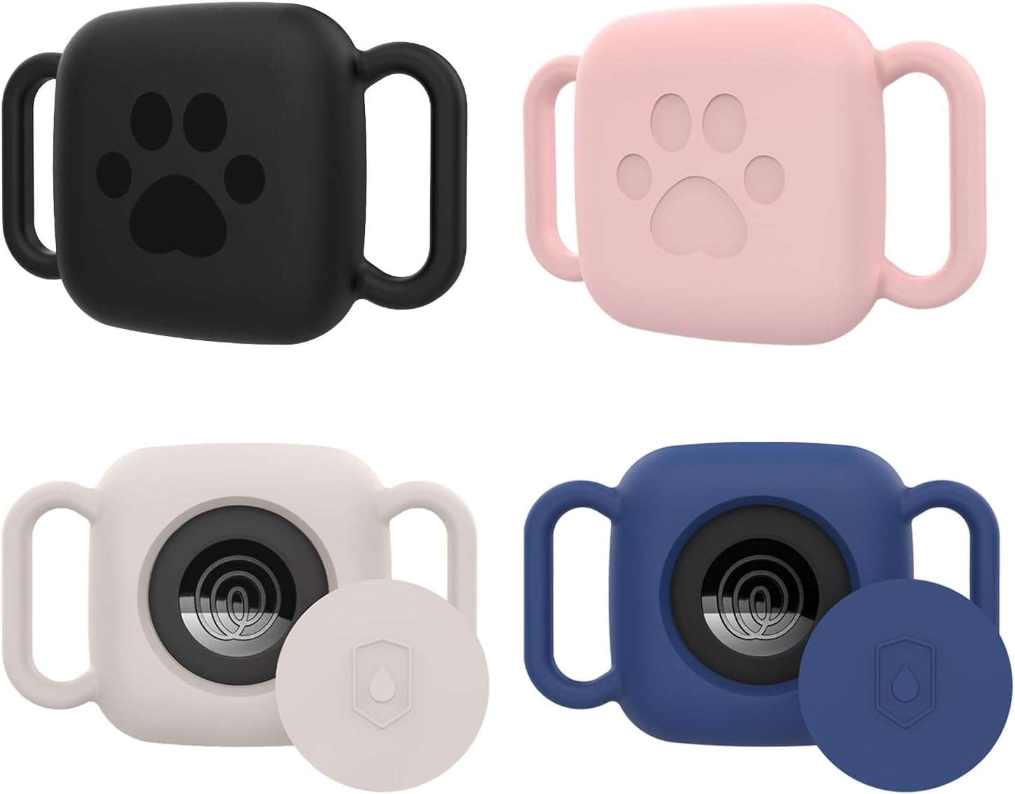 4 Pack Silicone Case for Tile Mate 2024/2022, Tracker Cover for Dog/Cat Collar Holder, Waterproof & Dustproof, Multicolor